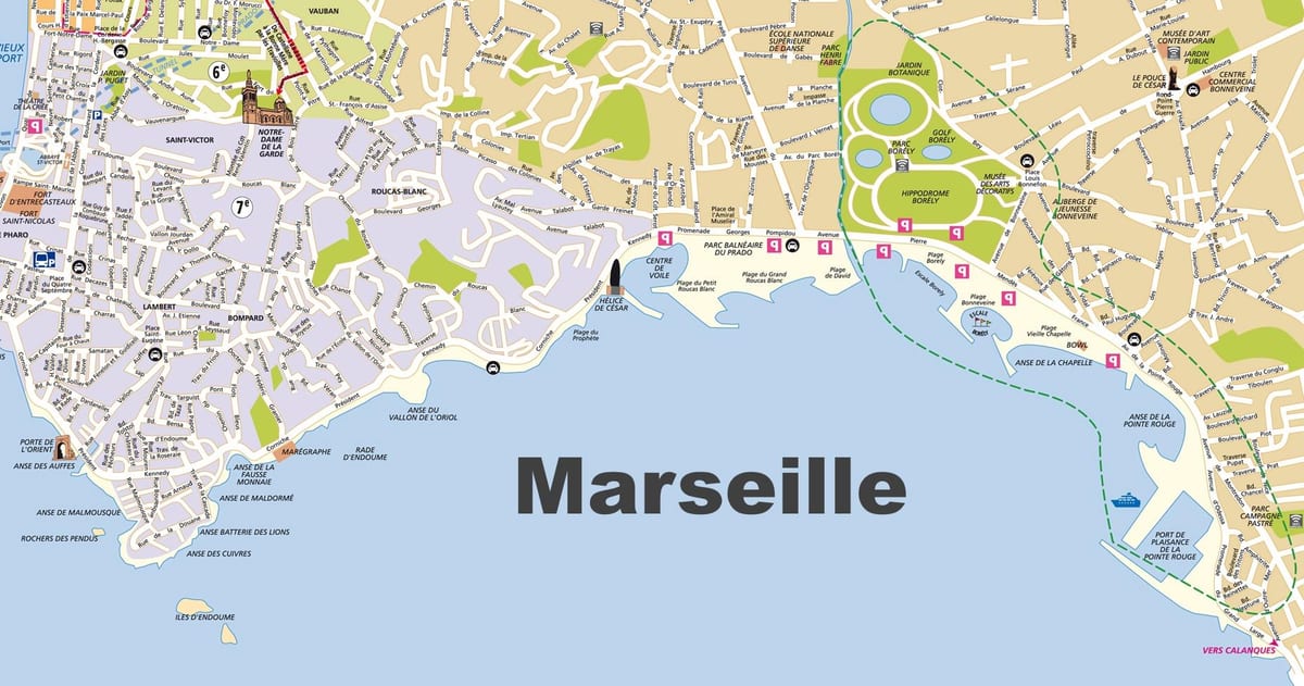 Marsilya plajları göster