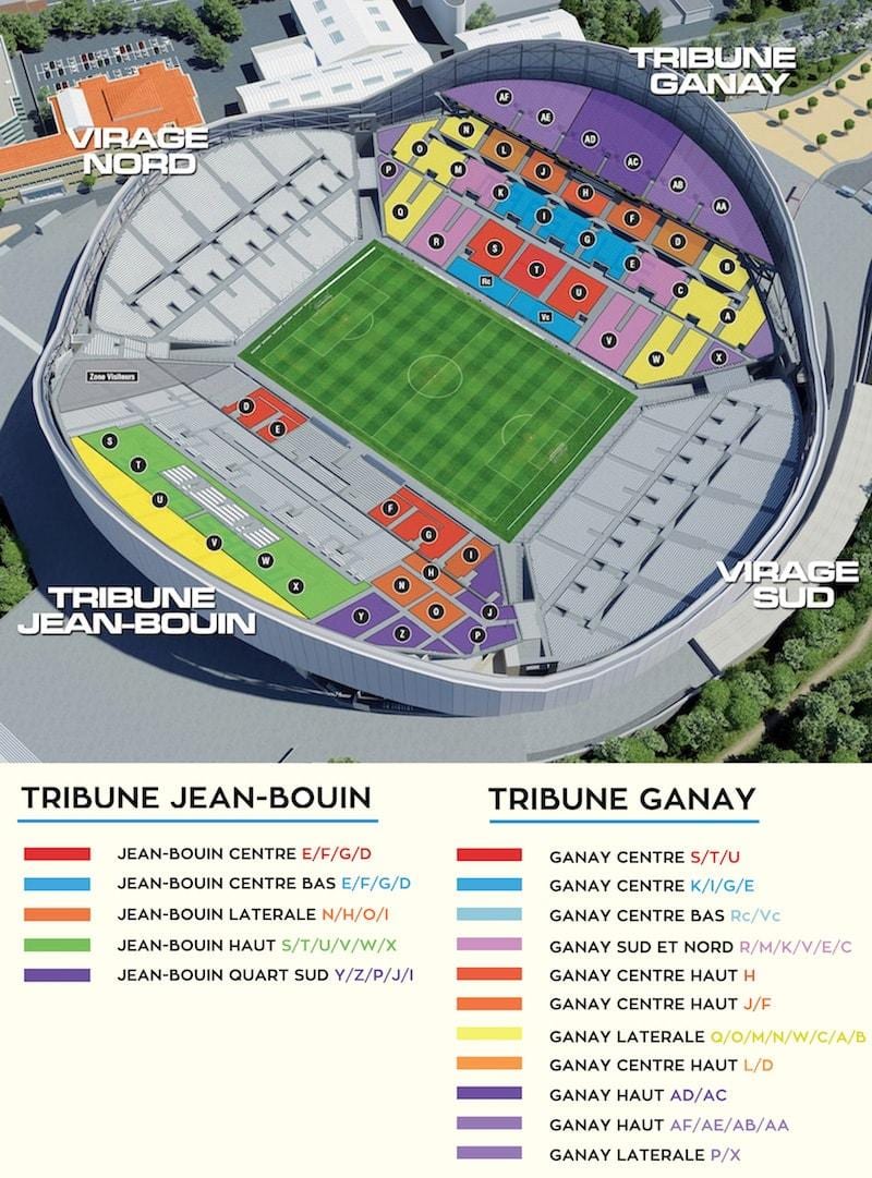 Marsilya Futbol Stadyumu haritası