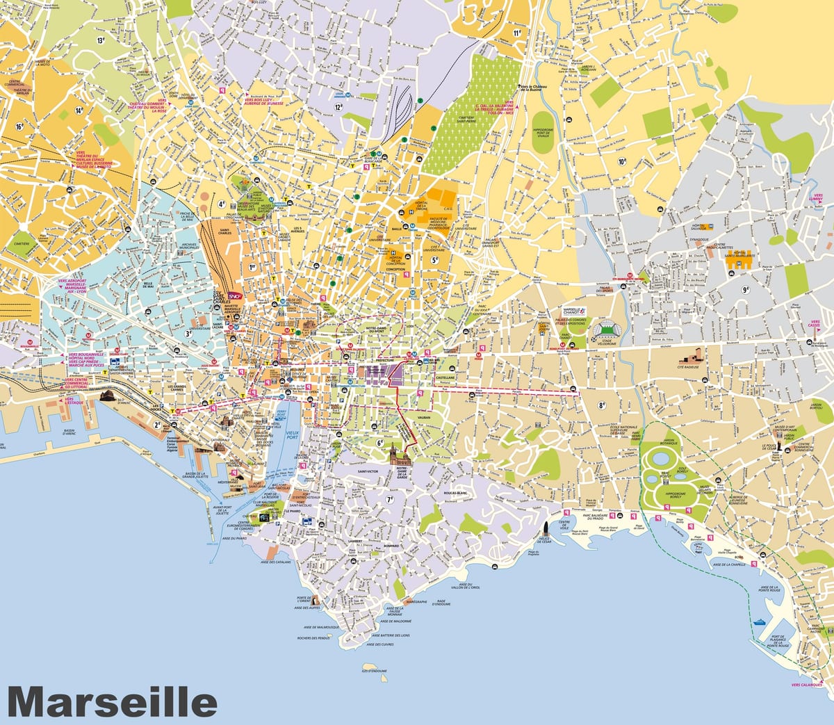 Marsilya haritası mahalle