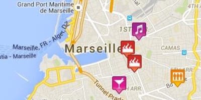 Gay Marseille haritası 