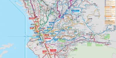 Marseille ulaşım haritası